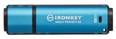 Kingston 32GB USB3.2 IronKey Vault Privacy 50 (IKVP50/32GB) Flash Drive - Mem&oacute;ria k&aacute;rtya / Pendrive - Pendrive - 442681