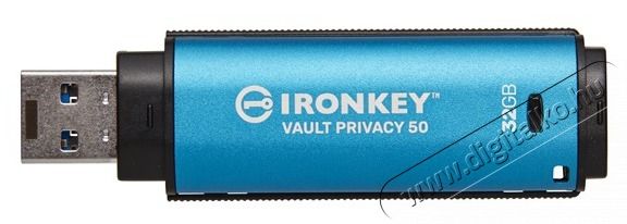 Kingston 32GB USB3.2 IronKey Vault Privacy 50 (IKVP50/32GB) Flash Drive Mem&oacute;ria k&aacute;rtya / Pendrive - Pendrive - 442681