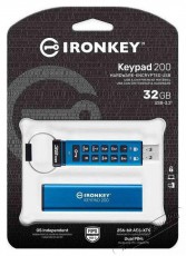 Kingston IronKey Keypad 200 32GB USB-C pendrive Mem&oacute;ria k&aacute;rtya / Pendrive - Pendrive - 528995