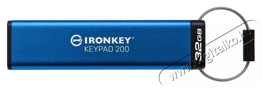 Kingston IronKey Keypad 200 32GB USB-C pendrive Mem&oacute;ria k&aacute;rtya / Pendrive - Pendrive - 528995