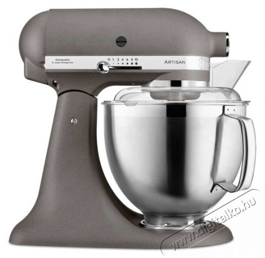 KitchenAid 5KSM185 Artisan, Imperial Grey, Konyhai term&eacute;kek - Konyhai kisg&eacute;p (elők&eacute;sz&iacute;t&eacute;s / feldolgoz&aacute;s) - Konyhai robotg&eacute;p - 511360