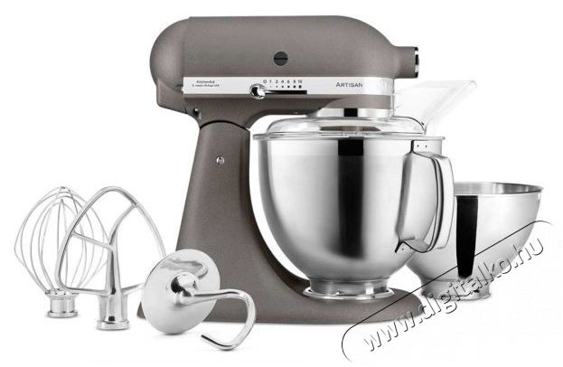 KitchenAid 5KSM185 Artisan, Imperial Grey, Konyhai term&eacute;kek - Konyhai kisg&eacute;p (elők&eacute;sz&iacute;t&eacute;s / feldolgoz&aacute;s) - Konyhai robotg&eacute;p - 511360
