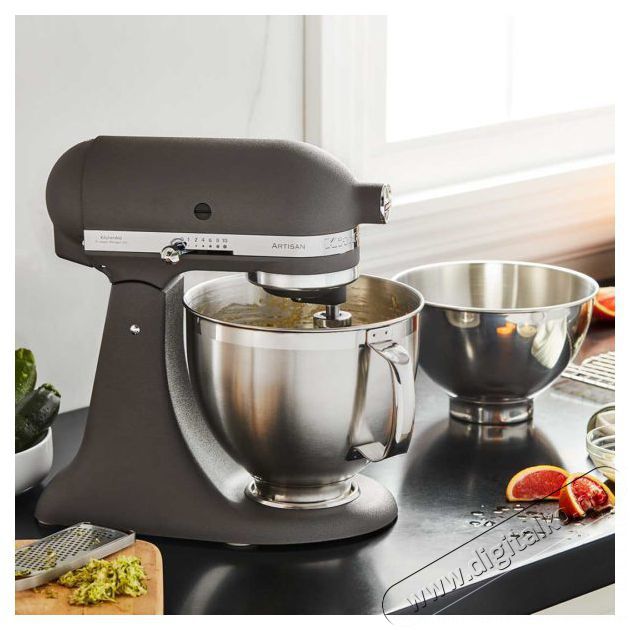 KitchenAid 5KSM185 Artisan, Imperial Grey, Konyhai term&eacute;kek - Konyhai kisg&eacute;p (elők&eacute;sz&iacute;t&eacute;s / feldolgoz&aacute;s) - Konyhai robotg&eacute;p - 511360