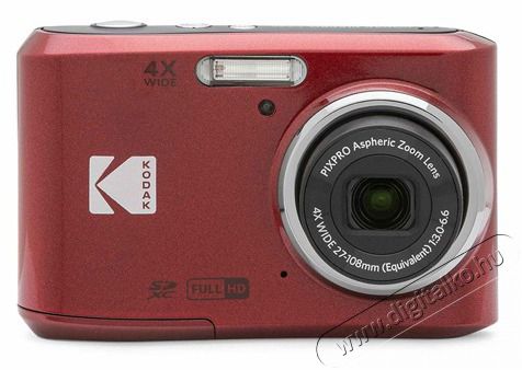Kodak Pixpro FZ45 kompakt piros digit&aacute;lis f&eacute;nyk&eacute;pezőg&eacute;p F&eacute;nyk&eacute;pezőg&eacute;p / kamera - Kompakt f&eacute;nyk&eacute;pezőg&eacute;p - Norm&aacute;l tud&aacute;s&uacute; kompakt - 466712