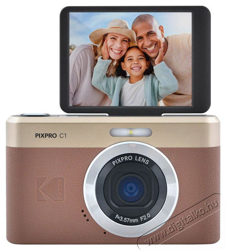 Kodak C1 Pixpro Brown F&eacute;nyk&eacute;pezőg&eacute;p / kamera - Kompakt f&eacute;nyk&eacute;pezőg&eacute;p - Norm&aacute;l tud&aacute;s&uacute; kompakt - 519991