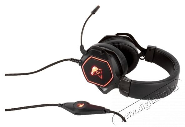 KONIX - DRAKKAR PC Ragnar&ouml;k Evo Pro 7.1 Fejhallgat&oacute; Vezet&eacute;kes Gaming Stereo Mikrofon, Fekete Audio-Video / Hifi / Multim&eacute;dia - F&uuml;l &eacute;s Fejhallgat&oacute;k - Fejhallgat&oacute; mikrofonnal / headset - 501177