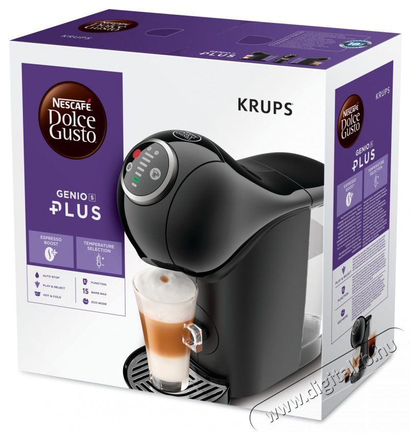 Krups KP3408 Kapszul&aacute;s k&aacute;v&eacute;főző GENIO S PLUS Konyhai term&eacute;kek - K&aacute;v&eacute;főző / k&aacute;v&eacute;&ouml;rlő / kieg&eacute;sz&iacute;tő - Kapszul&aacute;s / podos k&aacute;v&eacute;főző - 473977