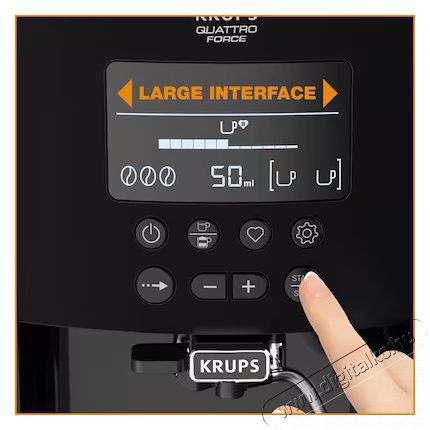 Krups EA819N10 Arabica Latte automata k&aacute;v&eacute;főző Konyhai term&eacute;kek - K&aacute;v&eacute;főző / k&aacute;v&eacute;&ouml;rlő / kieg&eacute;sz&iacute;tő - Automata k&aacute;v&eacute;főző - 377744