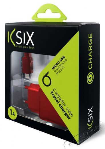 Ksix B1740CD02C MicroUSB 1A h&aacute;l&oacute;zati t&ouml;ltő - korall piros Mobil / Kommunik&aacute;ci&oacute; / Smart - Tablet / E-book kieg&eacute;sz&iacute;tő, tok - H&aacute;l&oacute;zati-, aut&oacute;s t&ouml;ltő - 318029