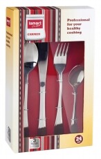 Lamart LT5001 Carmen 24 db-os nemesacél evőeszköz készlet Konyhai termékek - Étkészlet - Evőeszköz készlet - 274659