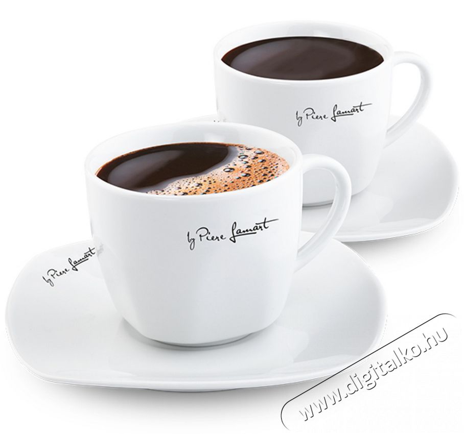 Lamart LT9016 Dine cs&eacute;sze+cs&eacute;szealj szett 2db 220ml Konyhai term&eacute;kek - K&aacute;v&eacute;főző / k&aacute;v&eacute;&ouml;rlő / kieg&eacute;sz&iacute;tő - K&aacute;v&eacute;s poh&aacute;r / cs&eacute;sze - 349262