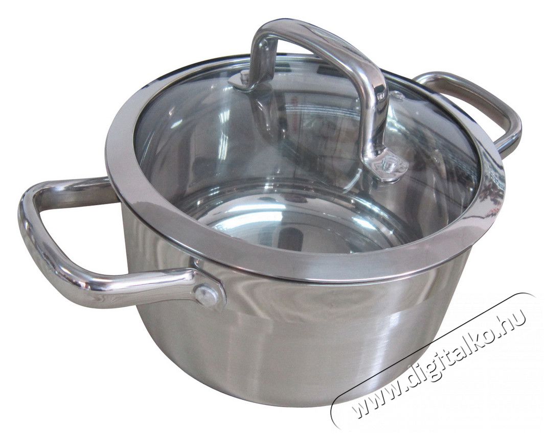 Lamart LTSS2011 Faz&eacute;k &uuml;veg fedővel 20cm, 3,6l - ez&uuml;st Konyhai term&eacute;kek - Ed&eacute;ny - Faz&eacute;k / l&aacute;bas - 274671