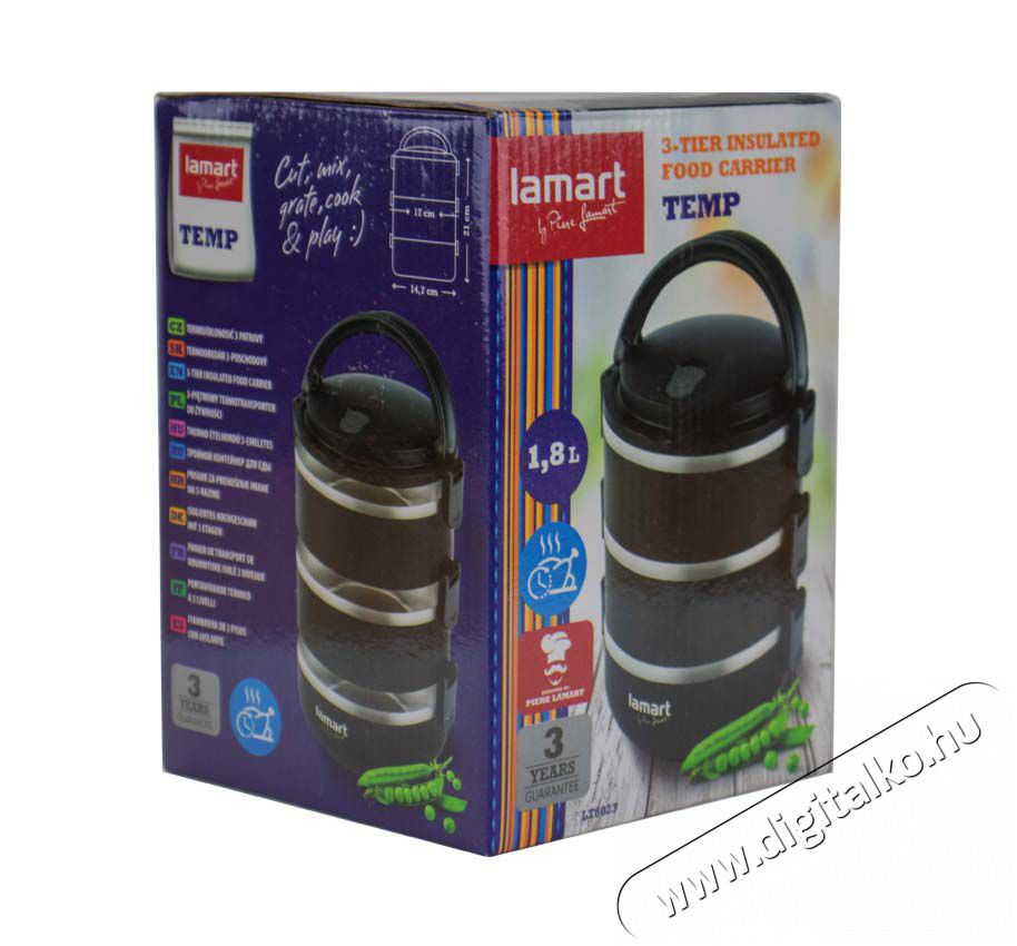 Lamart LT6023 Thermo &eacute;telhord&oacute; - 3 r&eacute;szes Konyhai term&eacute;kek - Ed&eacute;ny - &Eacute;telt&aacute;rol&oacute; - 349235