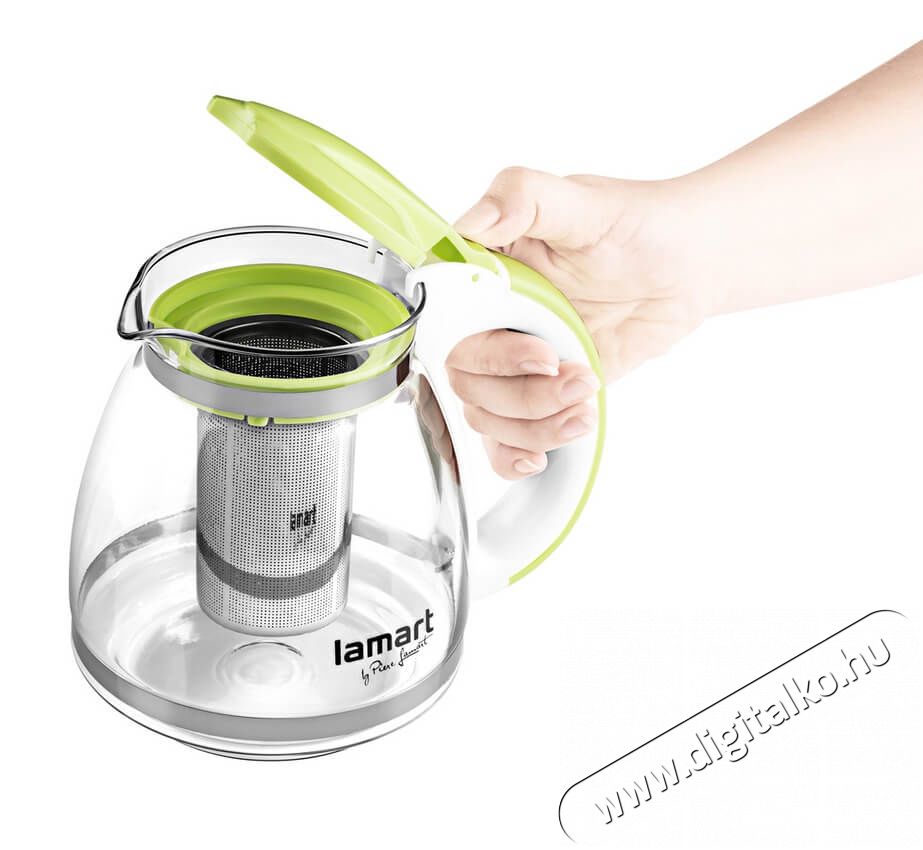 Lamart LT7028 Verre te&aacute;skanna - z&ouml;ld Konyhai term&eacute;kek - Ed&eacute;ny - Te&aacute;skanna - 349242
