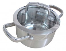 Lamart LTSS1695 Faz&eacute;k &uuml;veg fedővel, 16cm, 1,9l - ez&uuml;st Konyhai term&eacute;kek - Ed&eacute;ny - Faz&eacute;k / l&aacute;bas - 274672