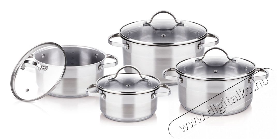 Lamart LTSSSET8 Elegant 8-r&eacute;szes ed&eacute;nyk&eacute;szlet - nemes ac&eacute;l Konyhai term&eacute;kek - Ed&eacute;ny - Ed&eacute;ny k&eacute;szlet - 274697