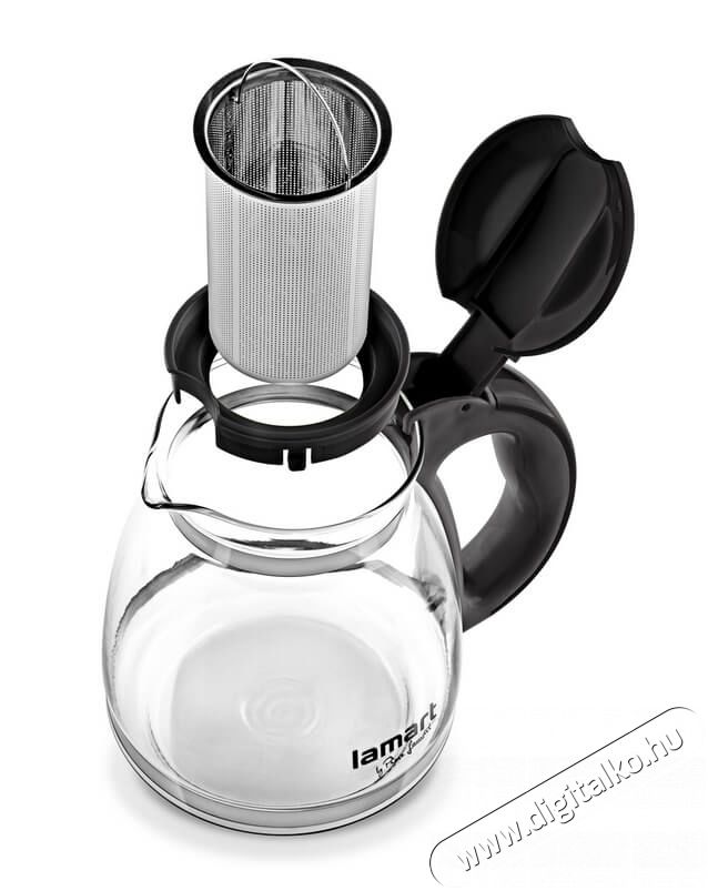 Lamart LT7027 Verre tes&aacute;kanna 1,5L - fekete Konyhai term&eacute;kek - Ed&eacute;ny - Te&aacute;skanna - 349241