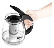 Lamart LT7027 Verre tes&aacute;kanna 1,5L - fekete Konyhai term&eacute;kek - Ed&eacute;ny - Te&aacute;skanna - 349241
