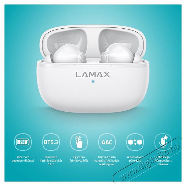 LAMAX Clips1 Play True Wireless Bluetooth feh&eacute;r f&uuml;lhallgat&oacute; Audio-Video / Hifi / Multim&eacute;dia - F&uuml;l &eacute;s Fejhallgat&oacute;k - F&uuml;lhallgat&oacute; - 500473