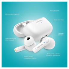 LAMAX Clips1 Play True Wireless Bluetooth feh&eacute;r f&uuml;lhallgat&oacute; Audio-Video / Hifi / Multim&eacute;dia - F&uuml;l &eacute;s Fejhallgat&oacute;k - F&uuml;lhallgat&oacute; - 500473