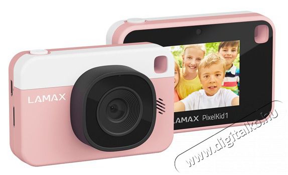 LAMAX PixelKid1 Pink Full HD 8MP r&oacute;zsazs&iacute;n gyerek f&eacute;nyk&eacute;pezőg&eacute;p &eacute;s kamera F&eacute;nyk&eacute;pezőg&eacute;p / kamera - Kompakt f&eacute;nyk&eacute;pezőg&eacute;p - Gyerek f&eacute;nyk&eacute;pezőg&eacute;p - 508785