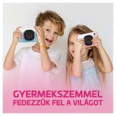 LAMAX PixelKid1 Pink Full HD 8MP r&oacute;zsazs&iacute;n gyerek f&eacute;nyk&eacute;pezőg&eacute;p &eacute;s kamera F&eacute;nyk&eacute;pezőg&eacute;p / kamera - Kompakt f&eacute;nyk&eacute;pezőg&eacute;p - Gyerek f&eacute;nyk&eacute;pezőg&eacute;p - 508785