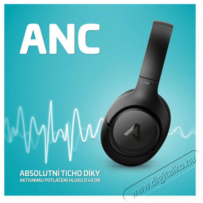 LAMAX NoiseComfort2 ANC Audio-Video / Hifi / Multim&eacute;dia - F&uuml;l &eacute;s Fejhallgat&oacute;k - Fejhallgat&oacute; - 518875