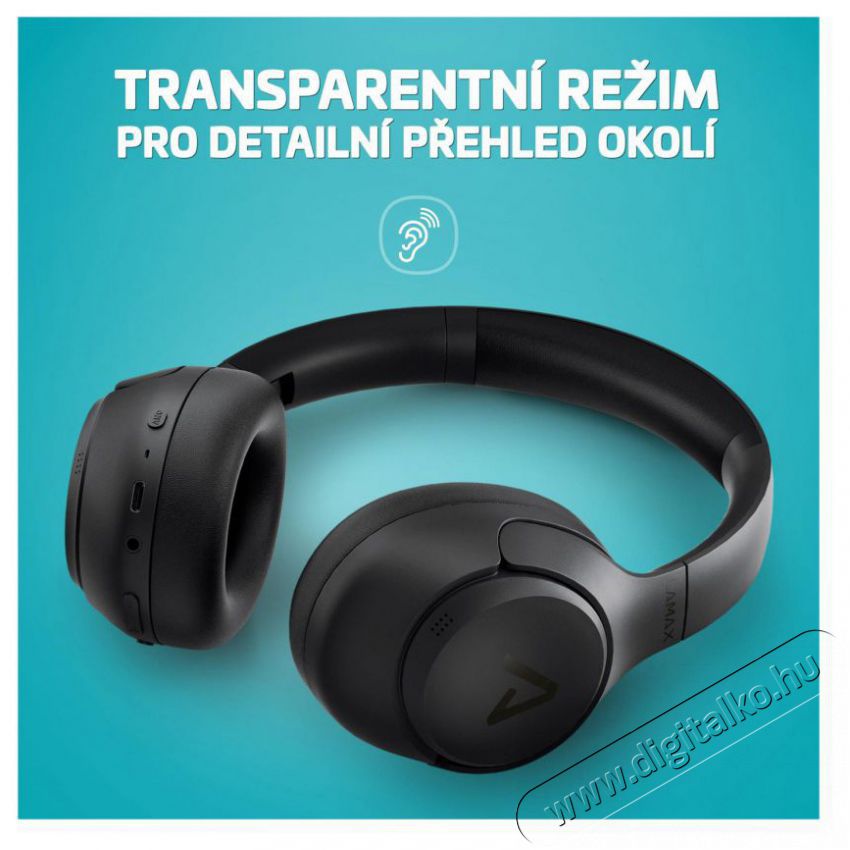 LAMAX NoiseComfort2 ANC Audio-Video / Hifi / Multim&eacute;dia - F&uuml;l &eacute;s Fejhallgat&oacute;k - Fejhallgat&oacute; - 518875
