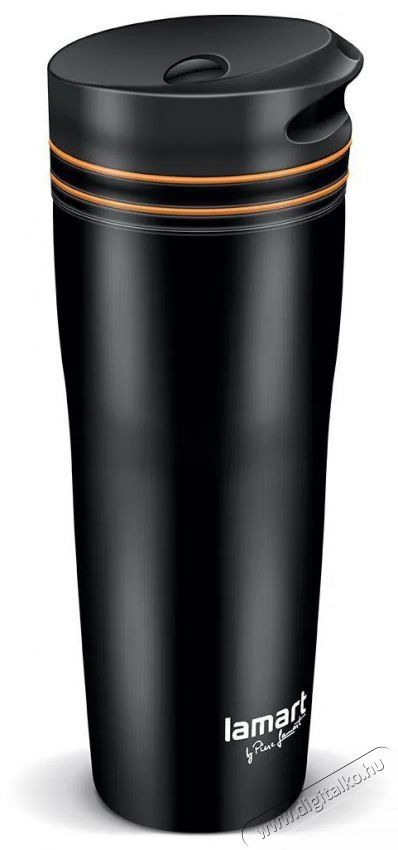 Lamart MANQ LT4051 termob&ouml;gre 360ml, fekete- narancs&aacute;rga Konyhai term&eacute;kek - Ed&eacute;ny - Termosz - 525154