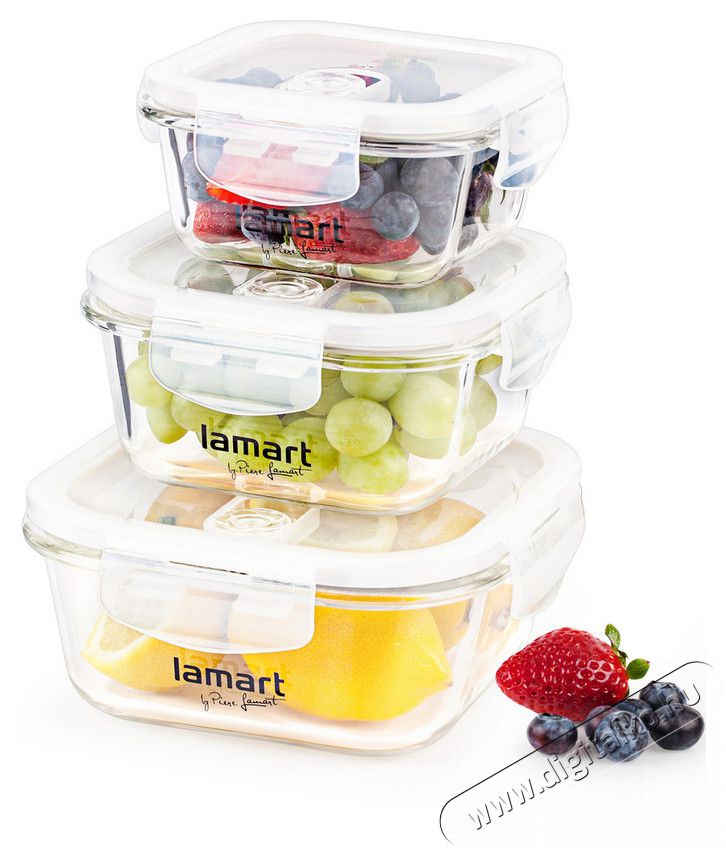 Lamart LT6012 műanyag &eacute;telt&aacute;rol&oacute; k&eacute;szlet Konyhai term&eacute;kek - Ed&eacute;ny - &Eacute;telt&aacute;rol&oacute; - 310039