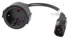 LANBERG 20cm C14 apa - SCHUKO anya átalakító Iroda és számítástechnika - Számítógép tartozék - Táp kábel - 418347