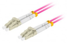 LANBERG FO-LULU-MD41-0010-VT duplex optikai patch kábel 4xLC/UPC csatlakozóval, 50/125 LSZH OM4, 1m Tv kiegészítők - Kábel / csatlakozó - Optikai kábel - 458238