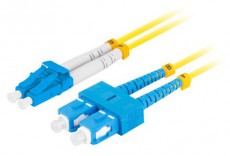 LANBERG FO-SULU-SD11-0050-YE duplex optikai patch kábel 2xSC/UPC + 2LC/UPC csatlakozóval, duplex 9/125 LSZH, 5m Tv kiegészítők - Kábel / csatlakozó - Optikai kábel - 458295