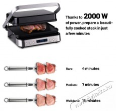 Lauben Contact Grill Deluxe 2000ST Konyhai term&eacute;kek - Konyhai kisg&eacute;p (s&uuml;t&eacute;s / főz&eacute;s / hűt&eacute;s / &eacute;telk&eacute;sz&iacute;t&eacute;s) - Kontakt grill s&uuml;tő / s&uuml;tőlap - 500676