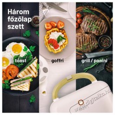 Lauben LBNSM900WW Sandwich Maker 3in1 900 W Konyhai term&eacute;kek - Konyhai kisg&eacute;p (s&uuml;t&eacute;s / főz&eacute;s / hűt&eacute;s / &eacute;telk&eacute;sz&iacute;t&eacute;s) - Melegszendvics / gofri s&uuml;tő - 500740