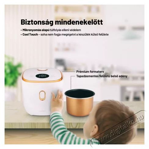 Lauben Multifunction Rice Cooker 1200WR Rose Gold Edition Konyhai term&eacute;kek - Konyhai kisg&eacute;p (s&uuml;t&eacute;s / főz&eacute;s / hűt&eacute;s / &eacute;telk&eacute;sz&iacute;t&eacute;s) - Rizsfőző - 504780