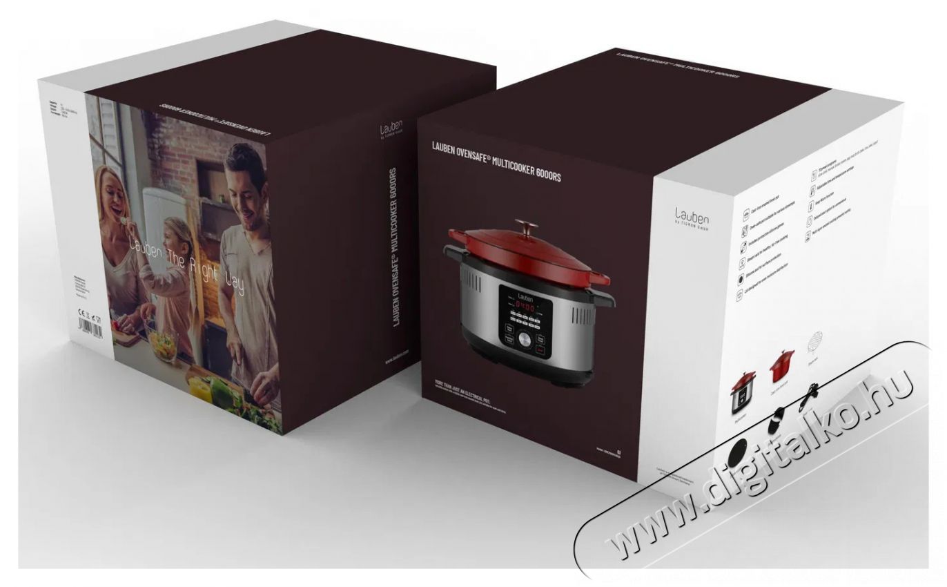 Lauben OvenSafe Multicooker 6000RS Konyhai kisg&eacute;p (s&uuml;t&eacute;s / főz&eacute;s / hűt&eacute;s / &eacute;telk&eacute;sz&iacute;t&eacute;s) Konyhai term&eacute;kek - Konyhai kisg&eacute;p (s&uuml;t&eacute;s / főz&eacute;s / hűt&eacute;s / &eacute;telk&eacute;sz&iacute;t&eacute;s) - Konyhai k&uuml;l&ouml;nlegess&eacute;g - 522328