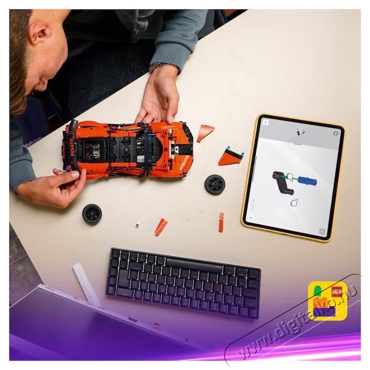 LEGO Technic - Bugatti Chiron Pur Sport hiperaut&oacute; (42222) H&aacute;ztart&aacute;s / Otthon / K&uuml;lt&eacute;r - J&aacute;t&eacute;k / Sport - Kreat&iacute;v / k&eacute;szs&eacute;gfejlesztő j&aacute;t&eacute;k - 538304