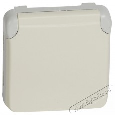 Legrand 069639 Plexo 55 csapófedéllel csavaros fehér 2P+F aljzat Háztartás / Otthon / Kültér - Világítás / elektromosság - Hálózati elosztó / hosszabbító / adapter - 392702
