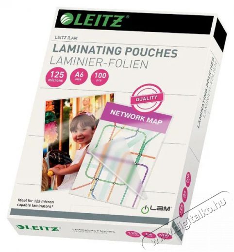 Leitz iLam Standard A6 125 mikron 100db/csomag meleglamin&aacute;l&oacute;-f&oacute;lia Iroda &eacute;s sz&aacute;m&iacute;t&aacute;stechnika - Pap&iacute;r kezelő term&eacute;k - Lamin&aacute;l&oacute; f&oacute;lia - 404472