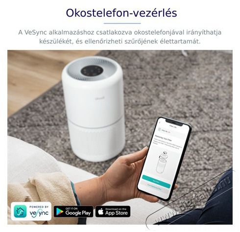 Levoit CORE 300S L&Eacute;GTISZT&Iacute;T&Oacute; Sz&eacute;ps&eacute;g&aacute;pol&aacute;s / Eg&eacute;szs&eacute;g - L&eacute;gtiszt&iacute;t&oacute; / p&aacute;r&aacute;s&iacute;t&oacute; / p&aacute;r&aacute;tlan&iacute;t&oacute; - L&eacute;gtiszt&iacute;t&oacute; - 470598