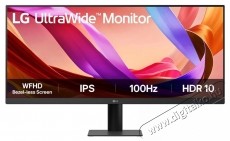 LG 29 29U511A-B Monitor IPS LED, WFHD (2560 x 1080), HDMI, DisplayPort, 100 Hz, 5 ms, Fekete Iroda &eacute;s sz&aacute;m&iacute;t&aacute;stechnika - Monitor - 21:9 Ultrawide monitor - 533572