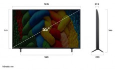 LG 55NANO80A3B 55 colos NanoCell AI NANO80 4K Smart TV 2025 Telev&iacute;zi&oacute;k - LED telev&iacute;zi&oacute; - UHD 4K felbont&aacute;s&uacute; - 506873
