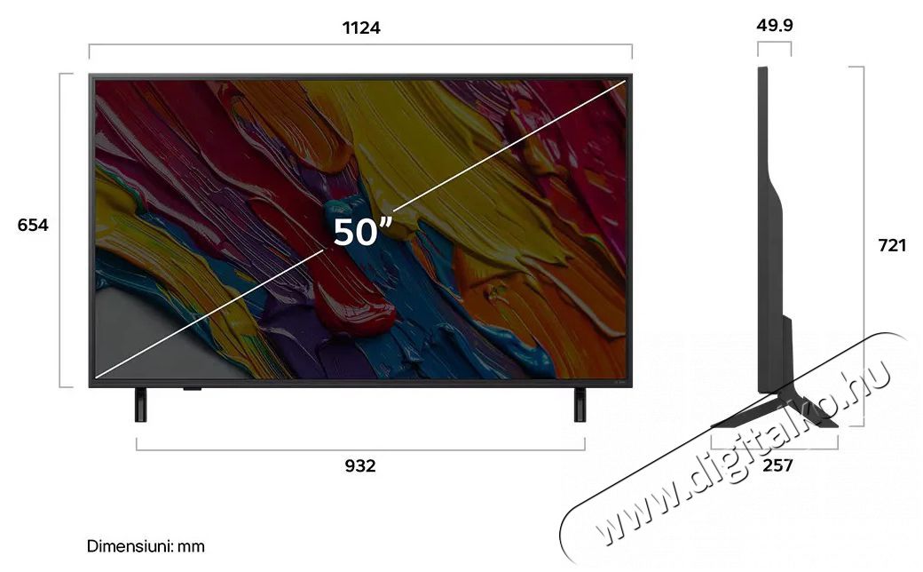 LG 50QNED82A3B Telev&iacute;zi&oacute;k - LED telev&iacute;zi&oacute; - UHD 4K felbont&aacute;s&uacute; - 512046