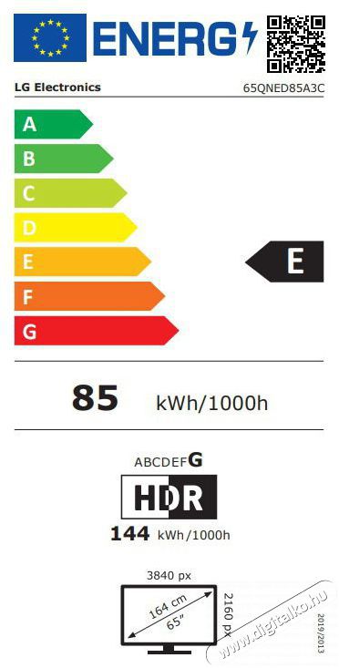 LG 65QNED85A3C Telev&iacute;zi&oacute;k - LED telev&iacute;zi&oacute; - UHD 4K felbont&aacute;s&uacute; - 512067