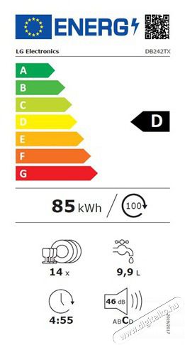 LG DB365TXS Be&eacute;p&iacute;thető mosogat&oacute;g&eacute;p Konyhai term&eacute;kek - Mosogat&oacute;g&eacute;p - Norm&aacute;l (60cm) be&eacute;p&iacute;thető mosogat&oacute;g&eacute;p - 494232