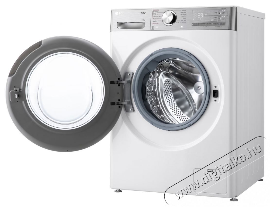 LG F4WR913P2WA, 13 kg, 1400 ford./perc, AI Direct Drive Motor, A energiaoszt&aacute;ly, Wi-Fi, Turbowash, ezDsipense, Feh&eacute;r H&aacute;ztart&aacute;s / Otthon / K&uuml;lt&eacute;r - Mos&oacute;g&eacute;p / sz&aacute;r&iacute;t&oacute;g&eacute;p - El&ouml;lt&ouml;ltős norm&aacute;l (60cm-ig) mos&oacute;g&eacute;p - 499584