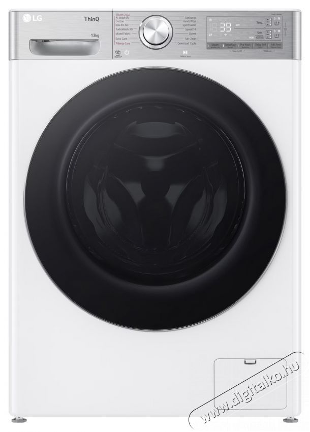 LG F4WR913P2WA, 13 kg, 1400 ford./perc, AI Direct Drive Motor, A energiaoszt&aacute;ly, Wi-Fi, Turbowash, ezDsipense, Feh&eacute;r H&aacute;ztart&aacute;s / Otthon / K&uuml;lt&eacute;r - Mos&oacute;g&eacute;p / sz&aacute;r&iacute;t&oacute;g&eacute;p - El&ouml;lt&ouml;ltős norm&aacute;l (60cm-ig) mos&oacute;g&eacute;p - 499584