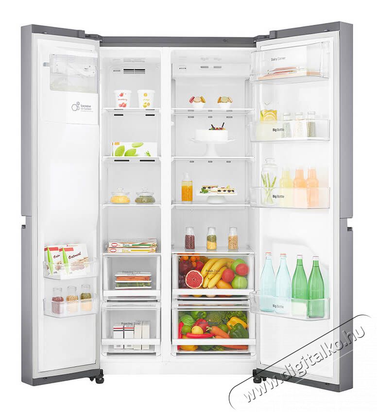 LG GSJ760P2XV SIDE BY SIDE Konyhai term&eacute;kek - Hűtő, fagyaszt&oacute; (be&eacute;p&iacute;thető) - Amerikai t&iacute;pus&uacute; Side By Side hűtő - 341260