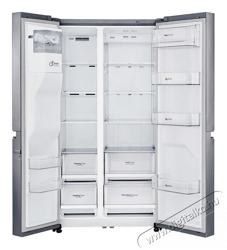 LG GSJ760P2XV SIDE BY SIDE Konyhai term&eacute;kek - Hűtő, fagyaszt&oacute; (be&eacute;p&iacute;thető) - Amerikai t&iacute;pus&uacute; Side By Side hűtő - 341260